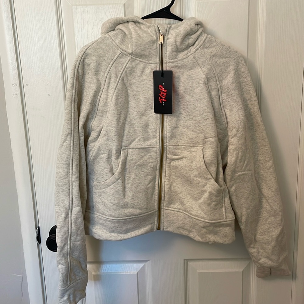 Cropped Heather Hoodie